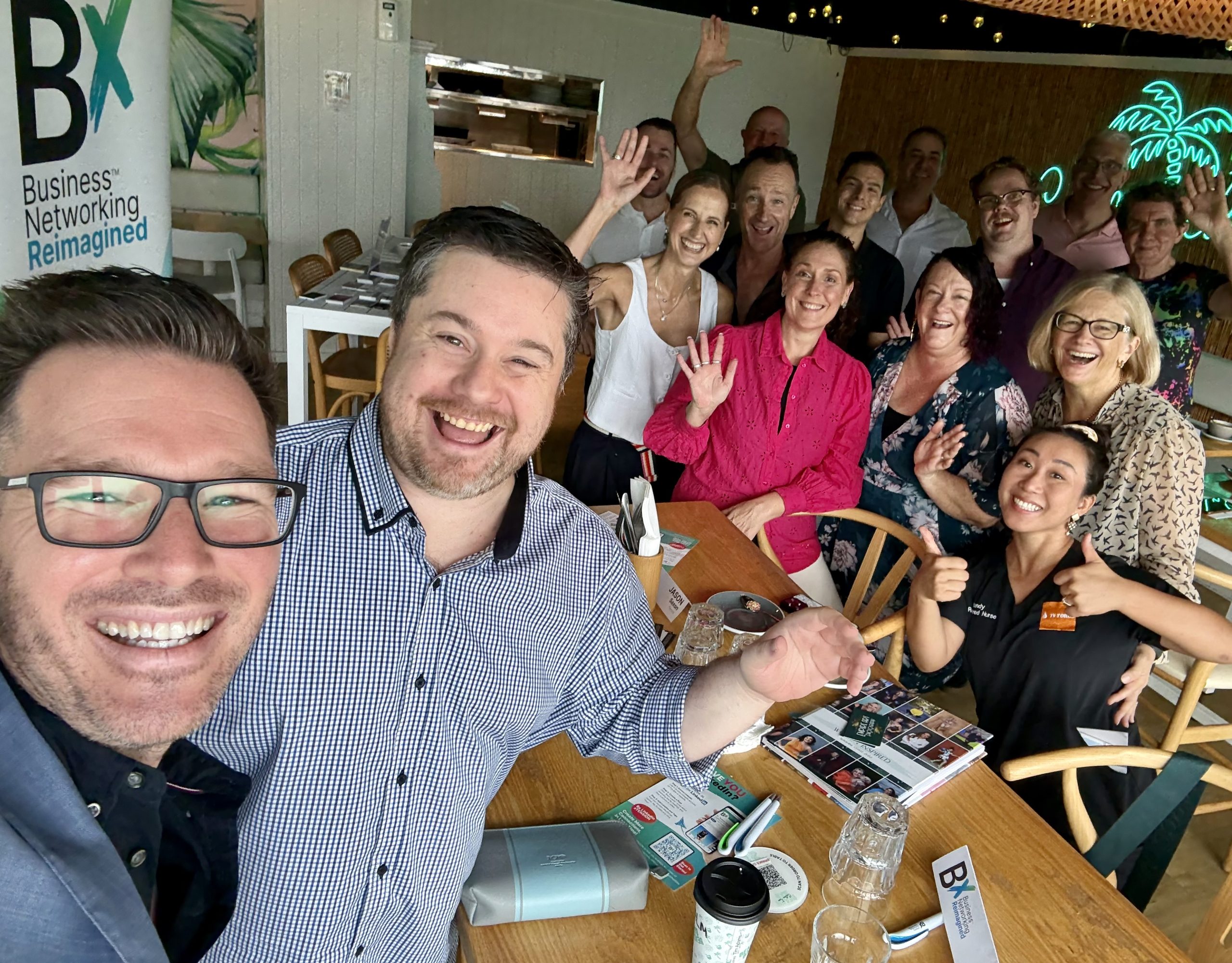 Luke Hawley with members of the Sunshine Coast business community